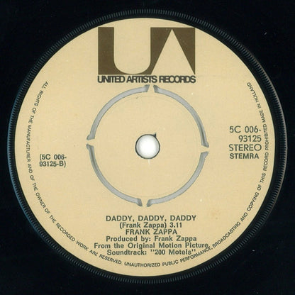 Frank Zappa : What Will This Evening Bring Me This Morning? (7", Single)