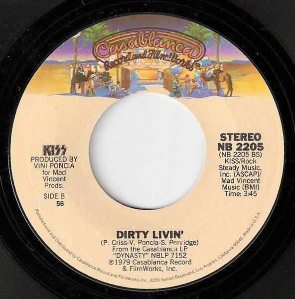 Kiss : Sure Know Something (7", Single, Styrene, 56 )