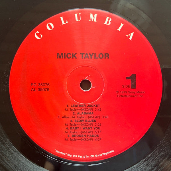 Mick Taylor : Mick Taylor (LP, Album, RE)