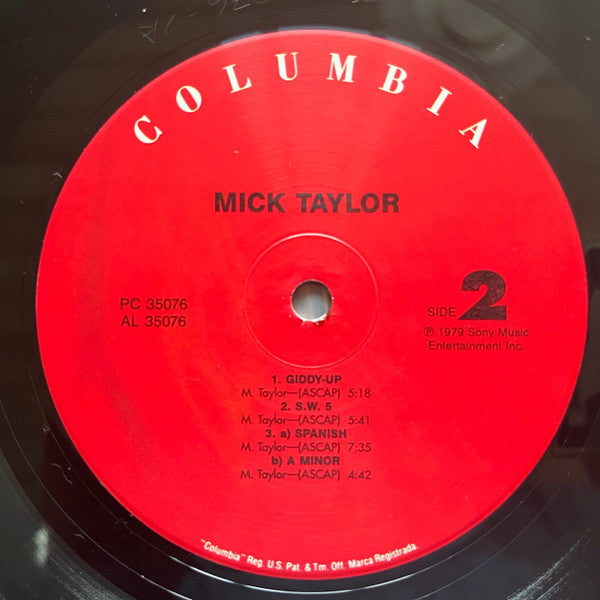 Mick Taylor : Mick Taylor (LP, Album, RE)