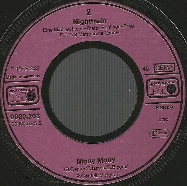 Nighttrain (2) : Hallo Bimmelbahn (7", Single, RE)
