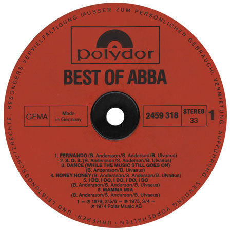 ABBA : The Best Of ABBA (LP, Comp)