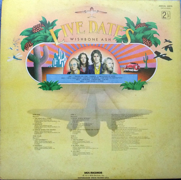 Wishbone Ash : Live Dates (2xLP, Album, RE, Gat)