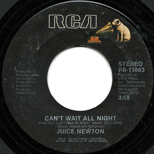 Juice Newton : Can't Wait All Night (7", Single)