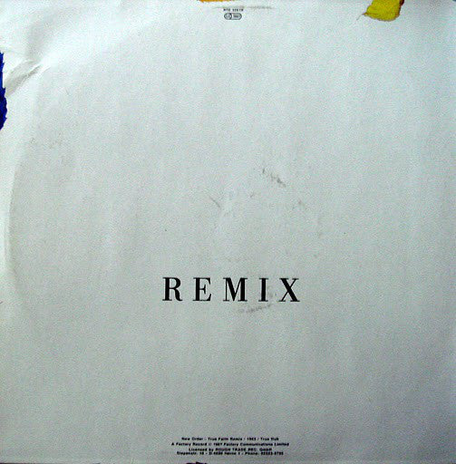 New Order : True Faith (Remix) (12")