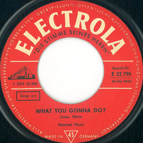 Manfred Mann : Do Wah Diddy Diddy / What You Gonna Do? (7", Single, Mono)