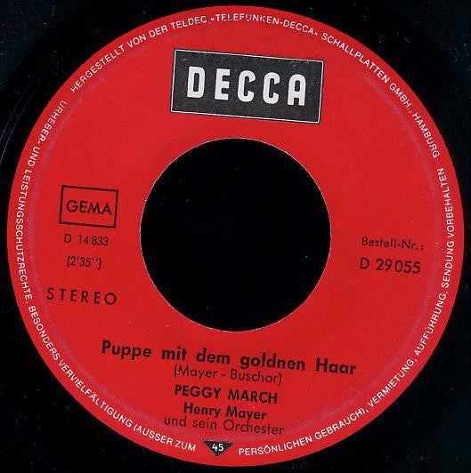 Peggy March : Die Maschen Der Männer (7", Single)