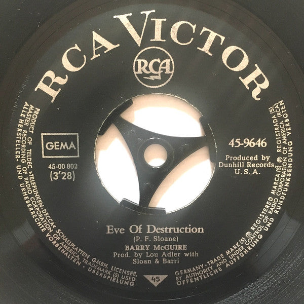 Barry McGuire : Eve Of Destruction (7", Single)
