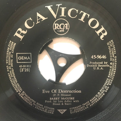 Barry McGuire : Eve Of Destruction (7", Single)