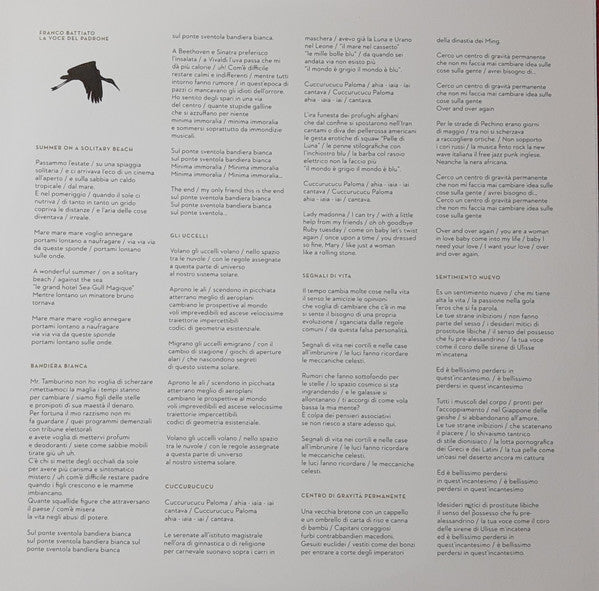 Franco Battiato : La Voce Del Padrone (40th Anniversary) (LP, Dlx, Ltd, RE, RM, Gol + CD, Album, RE, RM)