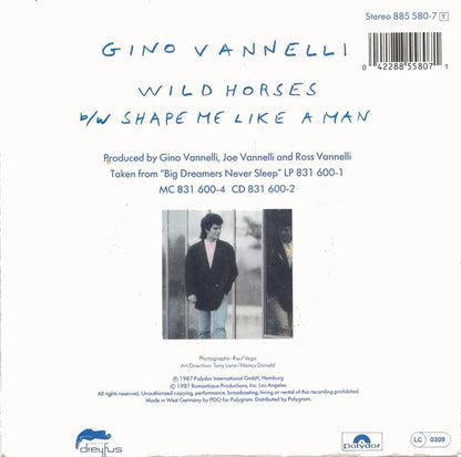 Gino Vannelli : Wild Horses (7", Single)