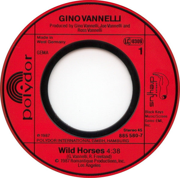 Gino Vannelli : Wild Horses (7", Single)