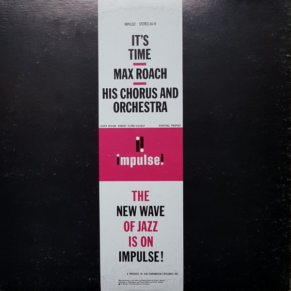 Max Roach His Chorus And Orchestra : It's Time (LP, Album, Ltd, RE, Gat)