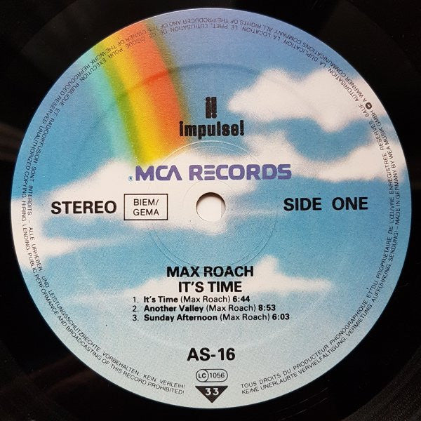 Max Roach His Chorus And Orchestra : It's Time (LP, Album, Ltd, RE, Gat)