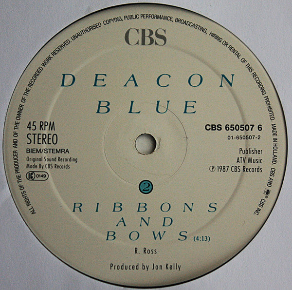 Deacon Blue : Dignity (12", Maxi)