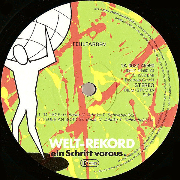 Fehlfarben : 14 Tage (12", EP, Maxi)