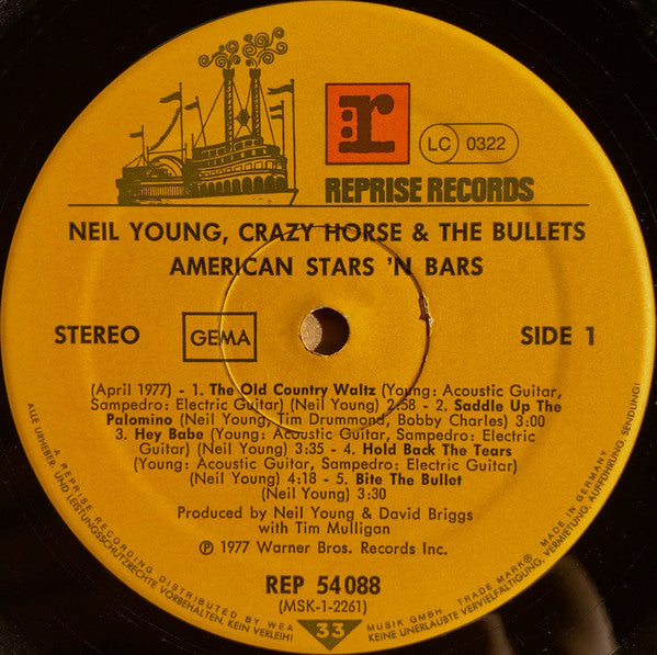 Neil Young : American Stars 'N Bars (LP, Album)