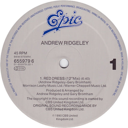 Andrew Ridgeley : Red Dress (12", Maxi)