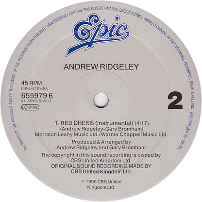 Andrew Ridgeley : Red Dress (12", Maxi)