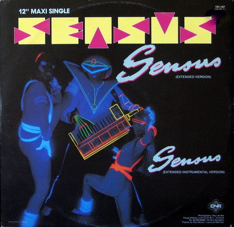 Sensus : Sensus (Extended Version) (12", EP, Maxi)