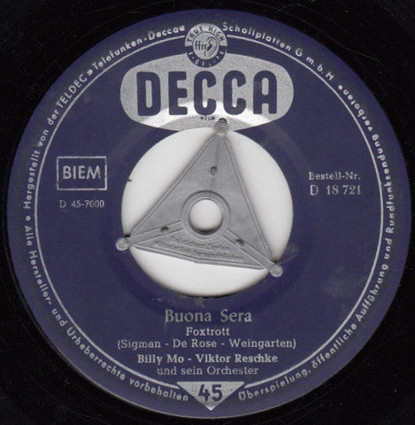Billy Mo : Buona Sera / Oh, Marie (7", Single)