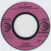 Gianna Nannini : Latin Lover / Fumetto (7", Single)