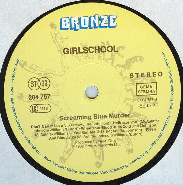 Girlschool : Screaming Blue Murder (LP, Album)