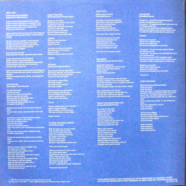 Girlschool : Screaming Blue Murder (LP, Album)