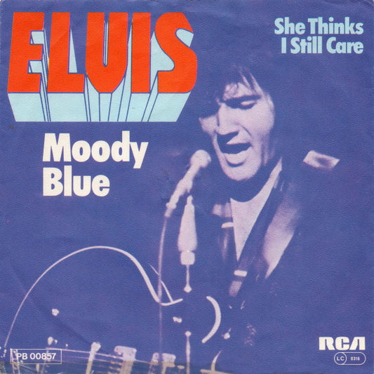 Elvis Presley : Moody Blue (7", Single)