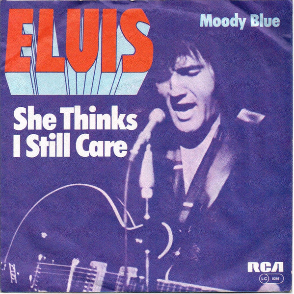 Elvis Presley : Moody Blue (7", Single)