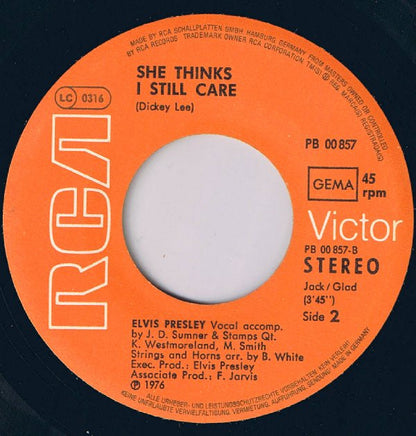 Elvis Presley : Moody Blue (7", Single)