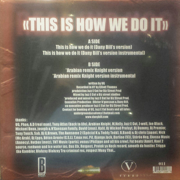U.G* : This Is How We Do It (12")
