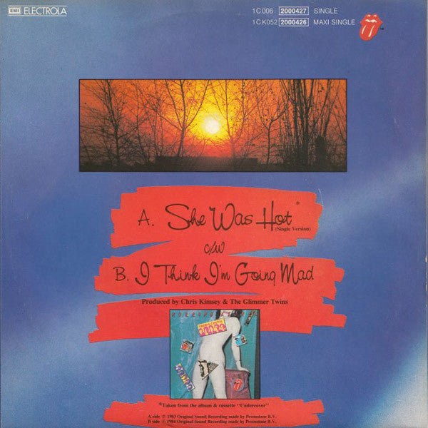 Rolling Stones* : She Was Hot (7", Single)