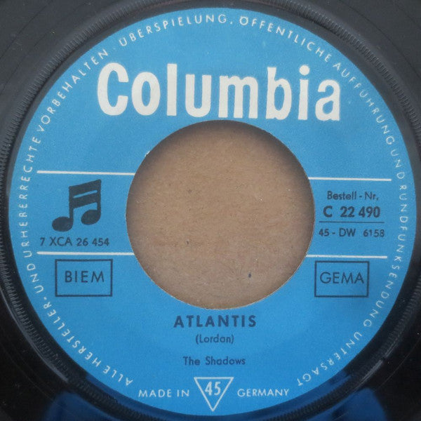 The Shadows : Atlantis (7", Single, Mono)