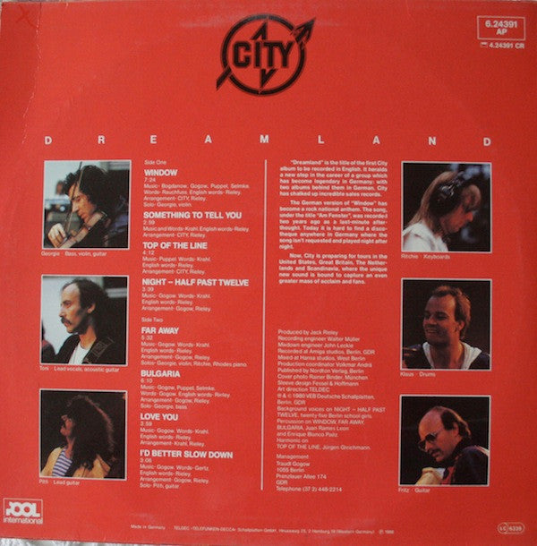 City (3) : Dreamland (LP, Album)