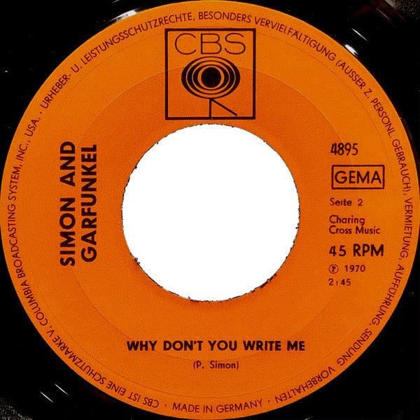 Simon And Garfunkel* : El Condor Pasa (7", Single)