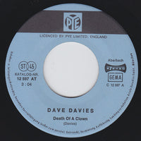 Dave Davies : Death Of A Clown (7", Single, RE)