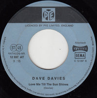 Dave Davies : Death Of A Clown (7", Single, RE)