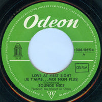 Sounds Nice : Love At First Sight / Love You Too (7", Single, Mono)