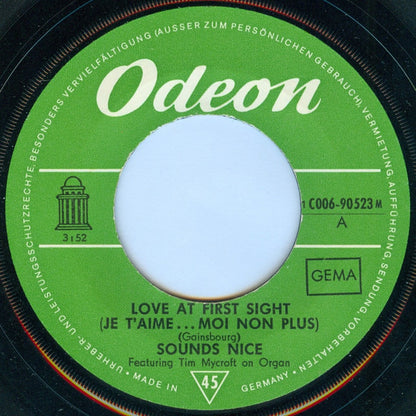 Sounds Nice : Love At First Sight / Love You Too (7", Single, Mono)