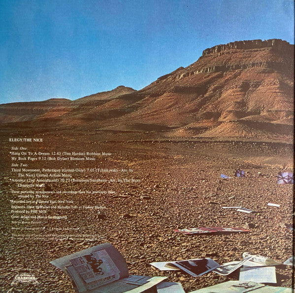 The Nice : Elegy (LP, Album, Gat)