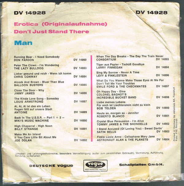 Man : Erotica (7")