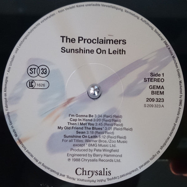 The Proclaimers : Sunshine On Leith (LP, Album)