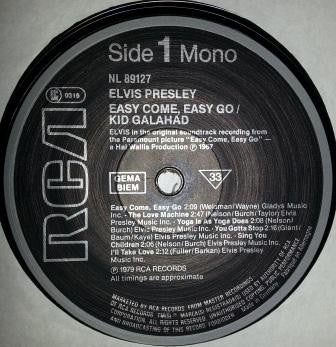 Elvis Presley : Easy Come, Easy Go / Kid Galahad (LP, Comp, Mono, RE)