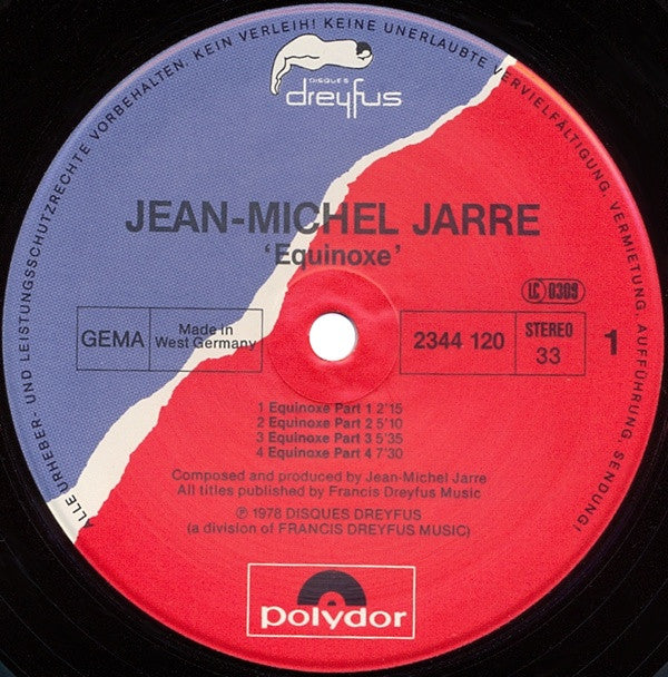 Jean Michel Jarre* : Equinoxe (LP, Album)