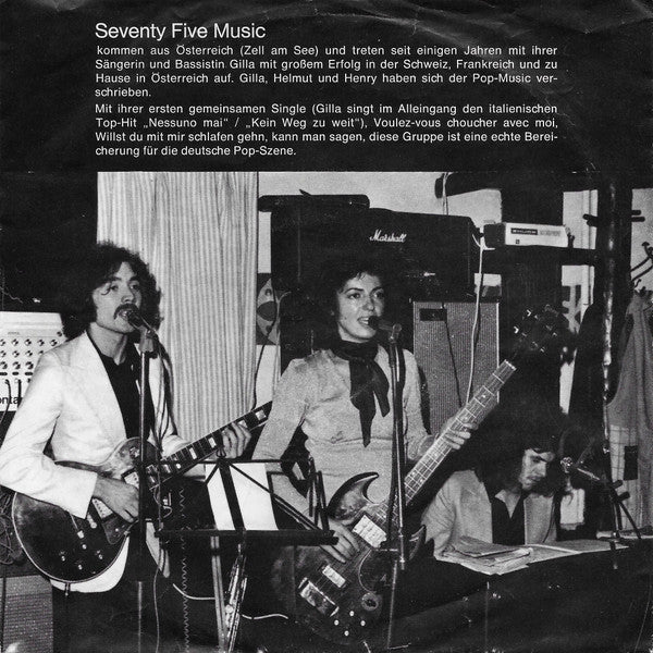 Seventy Five Music & Gilla : Voulez-Vous Coucher Avec Moi - Willst Du Mit Mir Schlafen Gehn (7", Single)