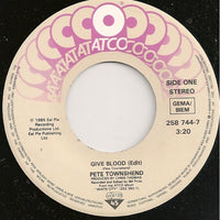 Pete Townshend : Give Blood (7", Single)