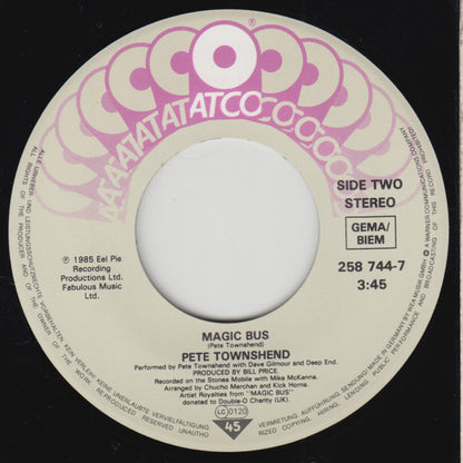 Pete Townshend : Give Blood (7", Single)