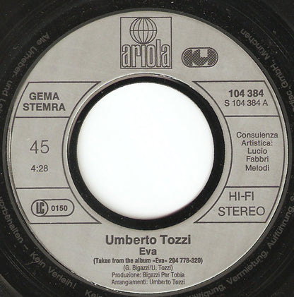 Umberto Tozzi : Eva / Mama (7", Single)
