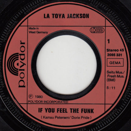 La Toya Jackson : If You Feel The Funk (7", Single)